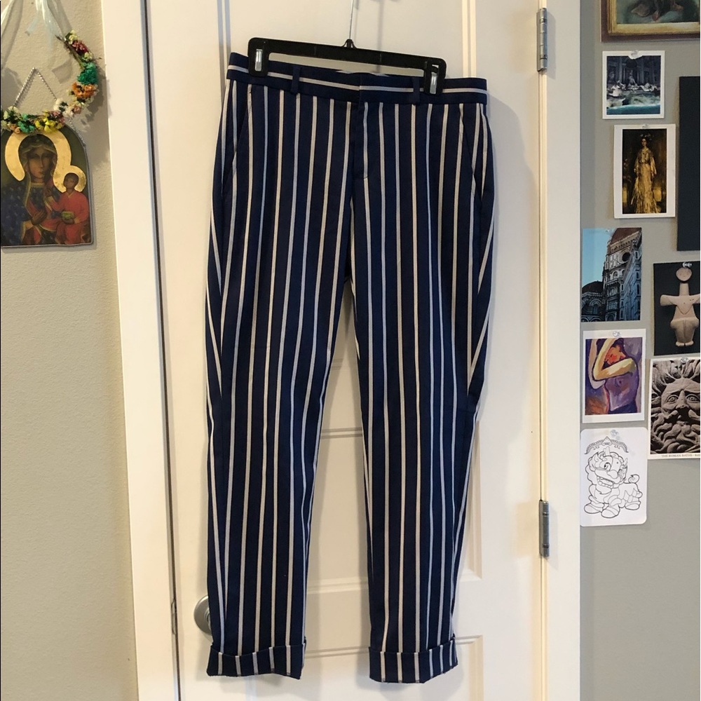 Banana Republic Striped Striaght leg Pants